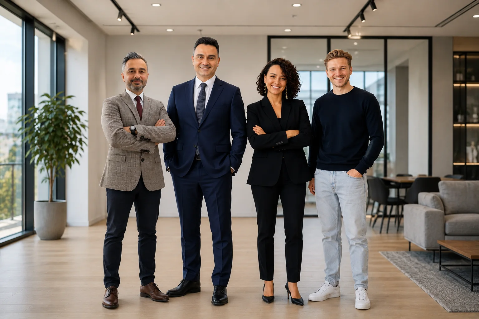 Das Team von Uzman Portalı in einem hellen Büro